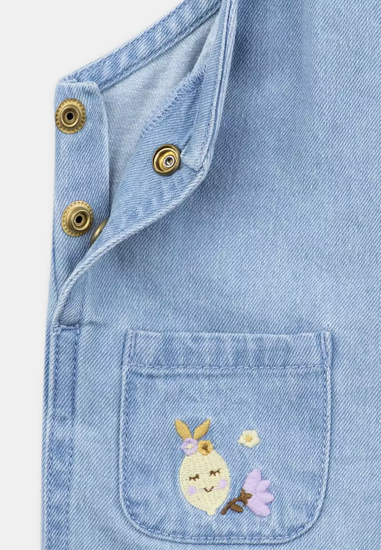 Short Denim Dungarees