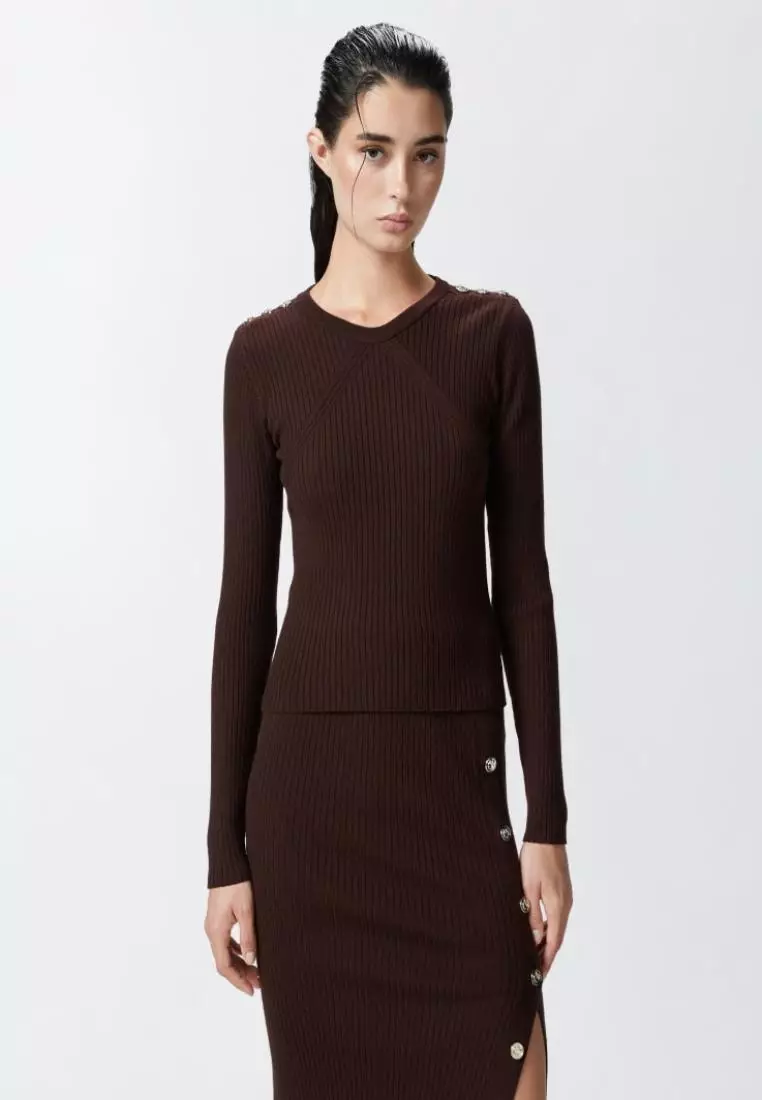 Buy Pinko Ribbed sweater 2025 Online ZALORA