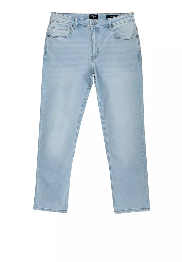 Buy Cotton On Slim Straight Jeans 2024 Online | ZALORA Philippines