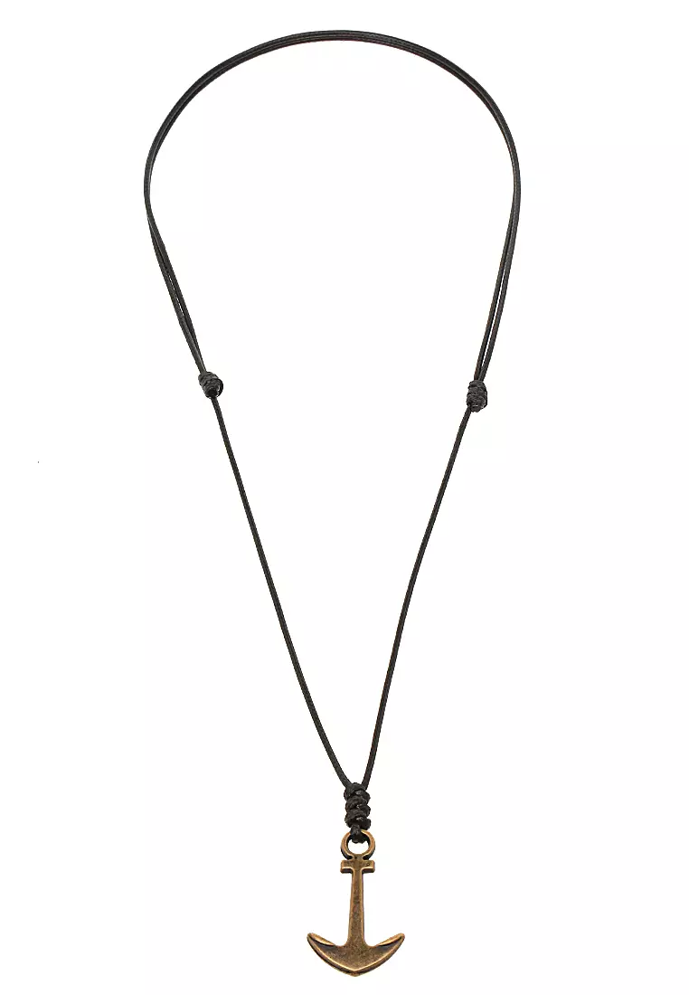 Bembs Necklace Fashion Pria Wanita Motif Jangkar Material Iron ORIGINAL