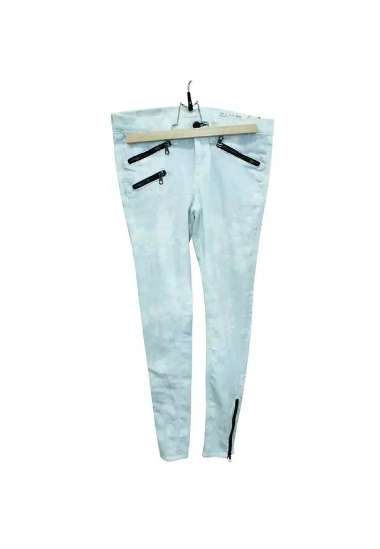 White hotsell stripes jeans
