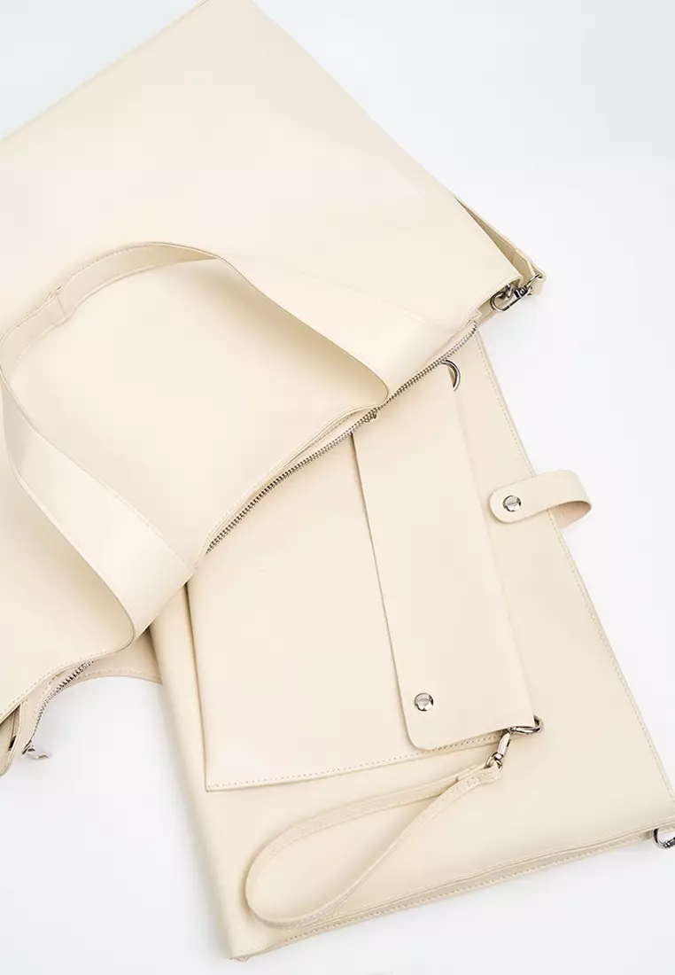 Pu  Customizable Work Bag with Zip Closure