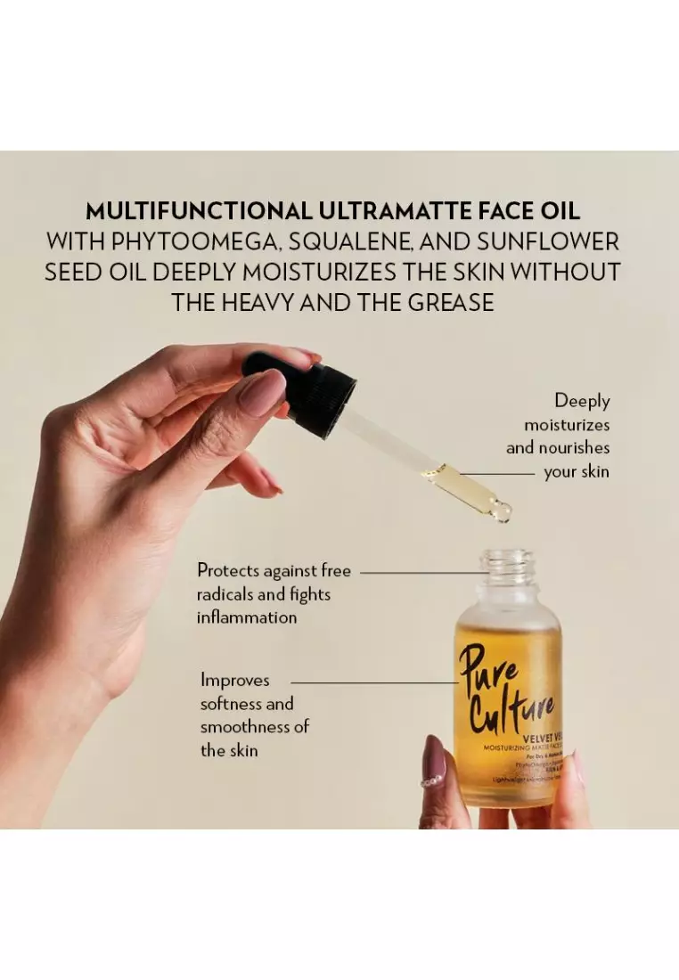 Velvet Veil Moisturizing Matte Face Oil 30ML | Facial Oil | Sunflower Oil | For Dull Dry Skin
