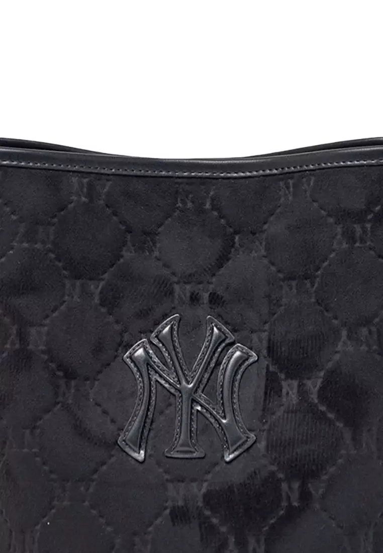 Monogram Suede Bucket Bag - NY Black