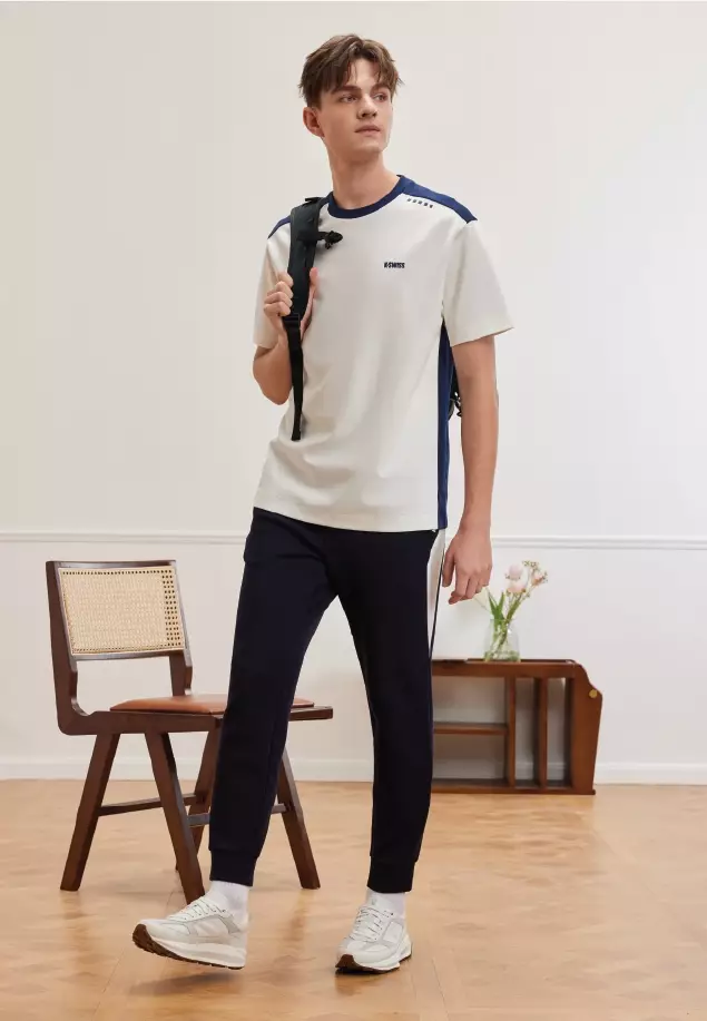 MEN'S K-SWISS LOGO COLOR-BLOCK T-SHIRT