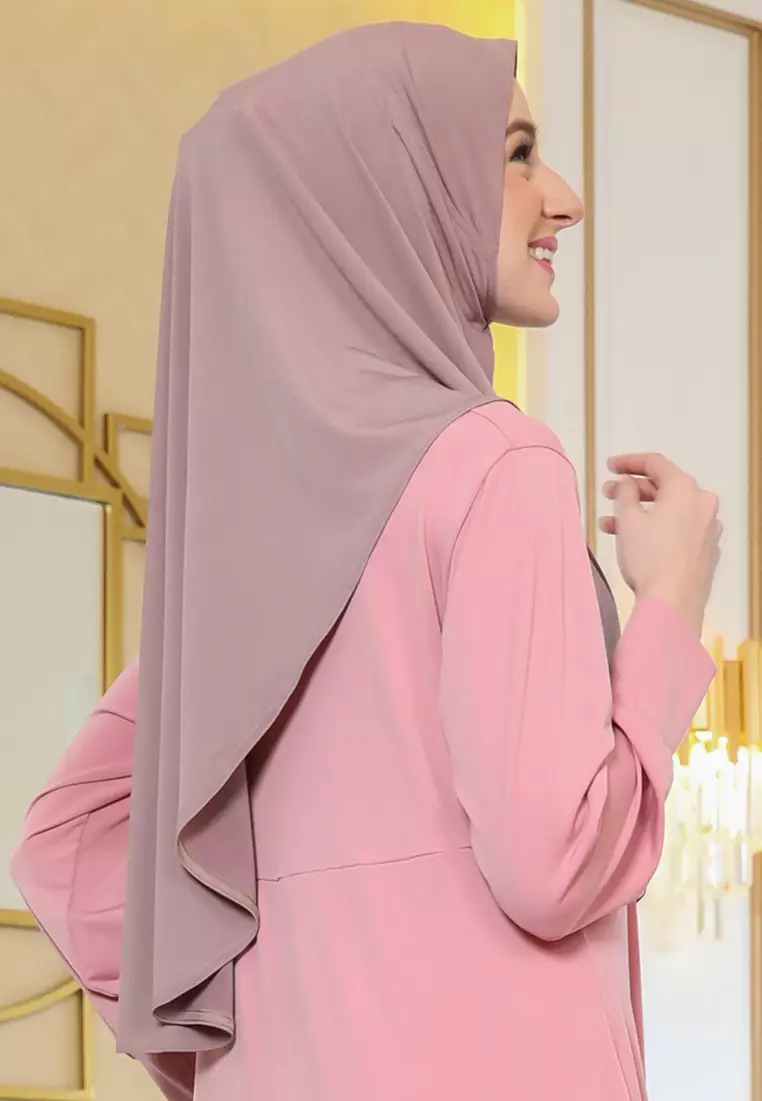 JV Hasanah Bergo Pet Olahraga Jersey Blush