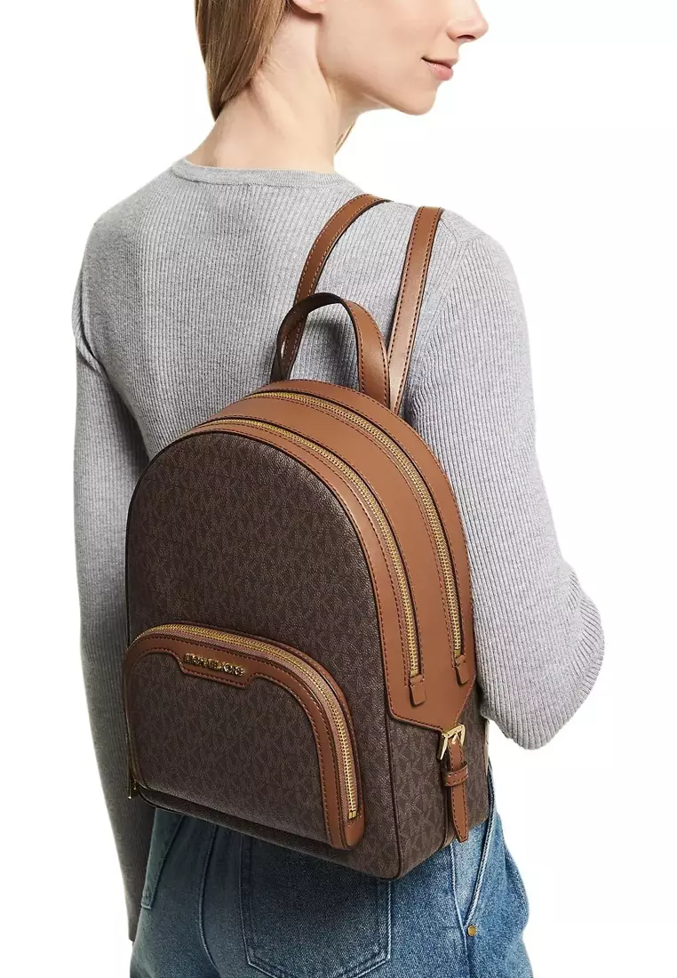 Jaycee Medium Logo Backpack In Brown 35S2G8TB2B