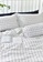 Milliot & Co. white Ohel Gingham SS 3-pc Fitted Sheet Set 48AEBHL4C97053GS_4