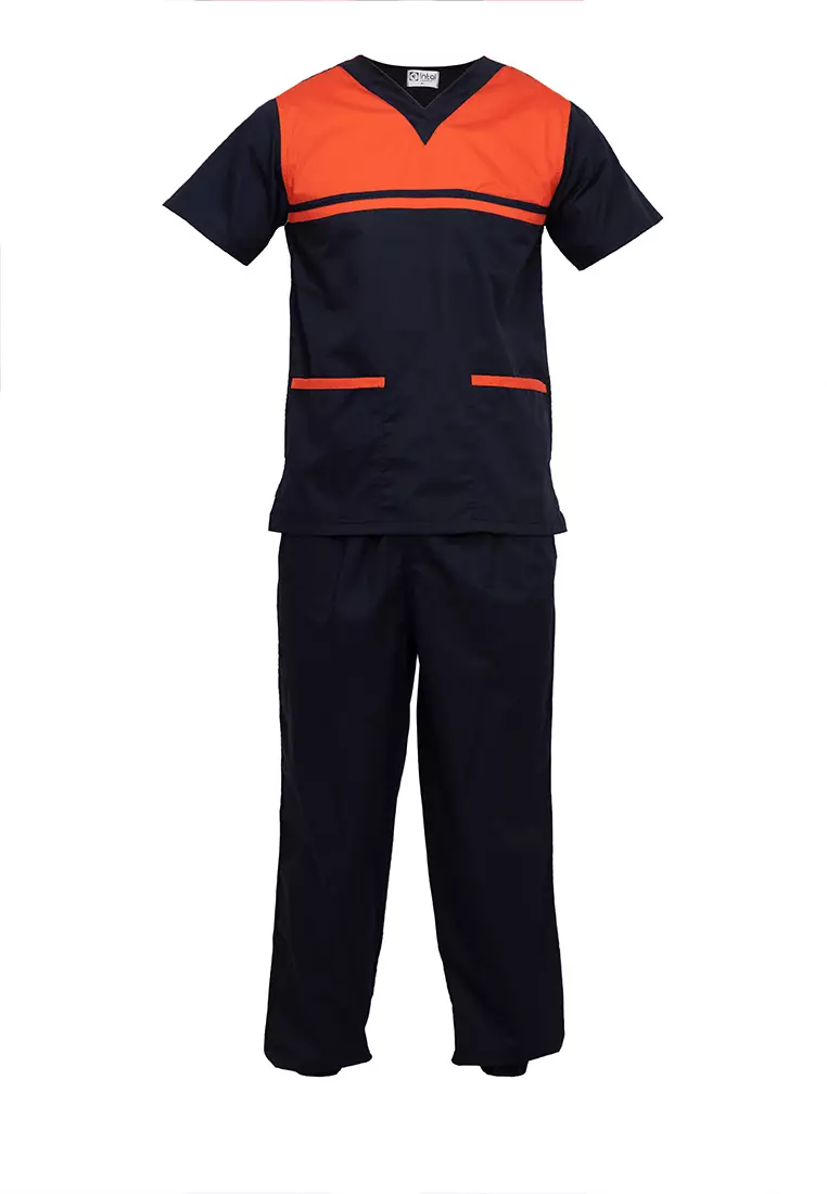 Buy INTAL GARMENTS Scrub Suits VNeck with Chest Single Line Piping
