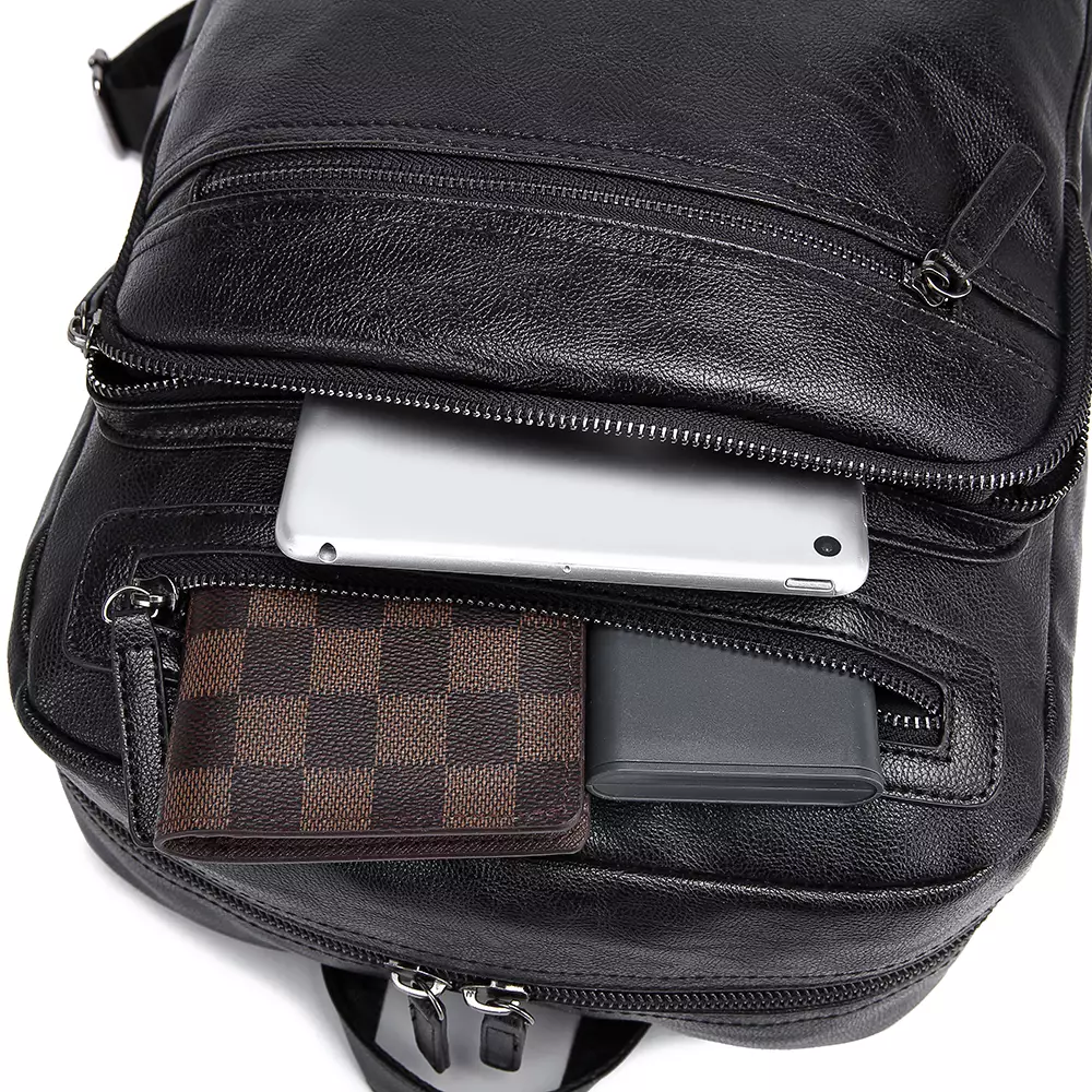 Luminox Tas Ransel Kasual Kulit PVC Sintetis IGE - Tas Ransel Pria Wanita Unisex - Backpack Daypack