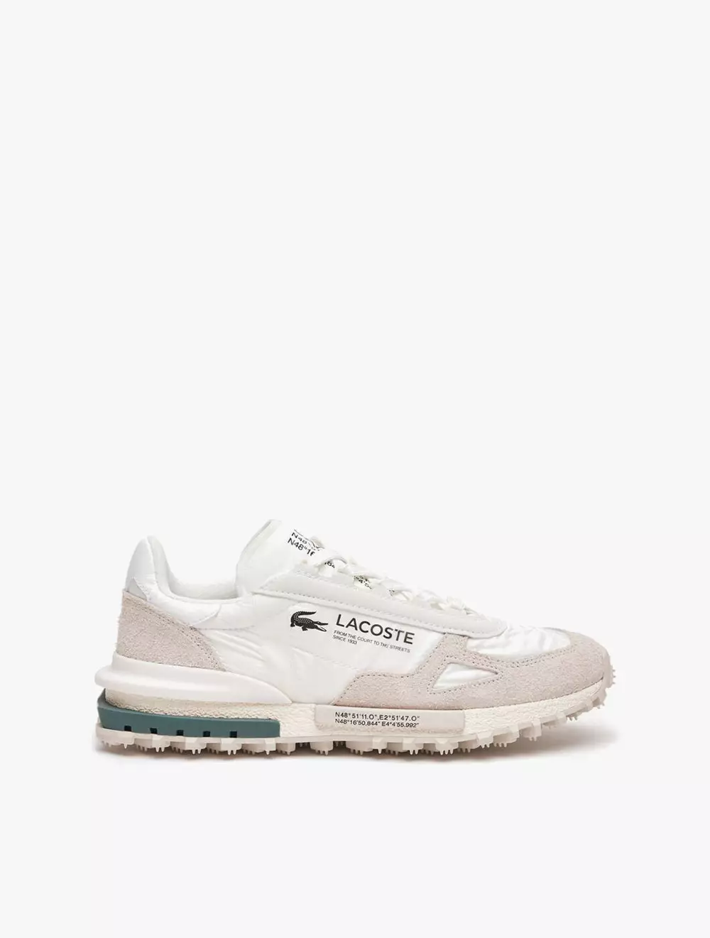 Jual Lacoste Men's Elite Active Branded Textile Trainers White