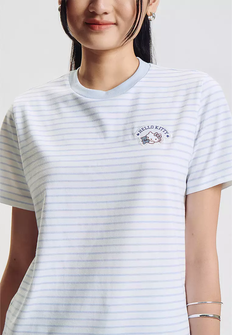  Hello Kitty Striped Relaxed T-shirt