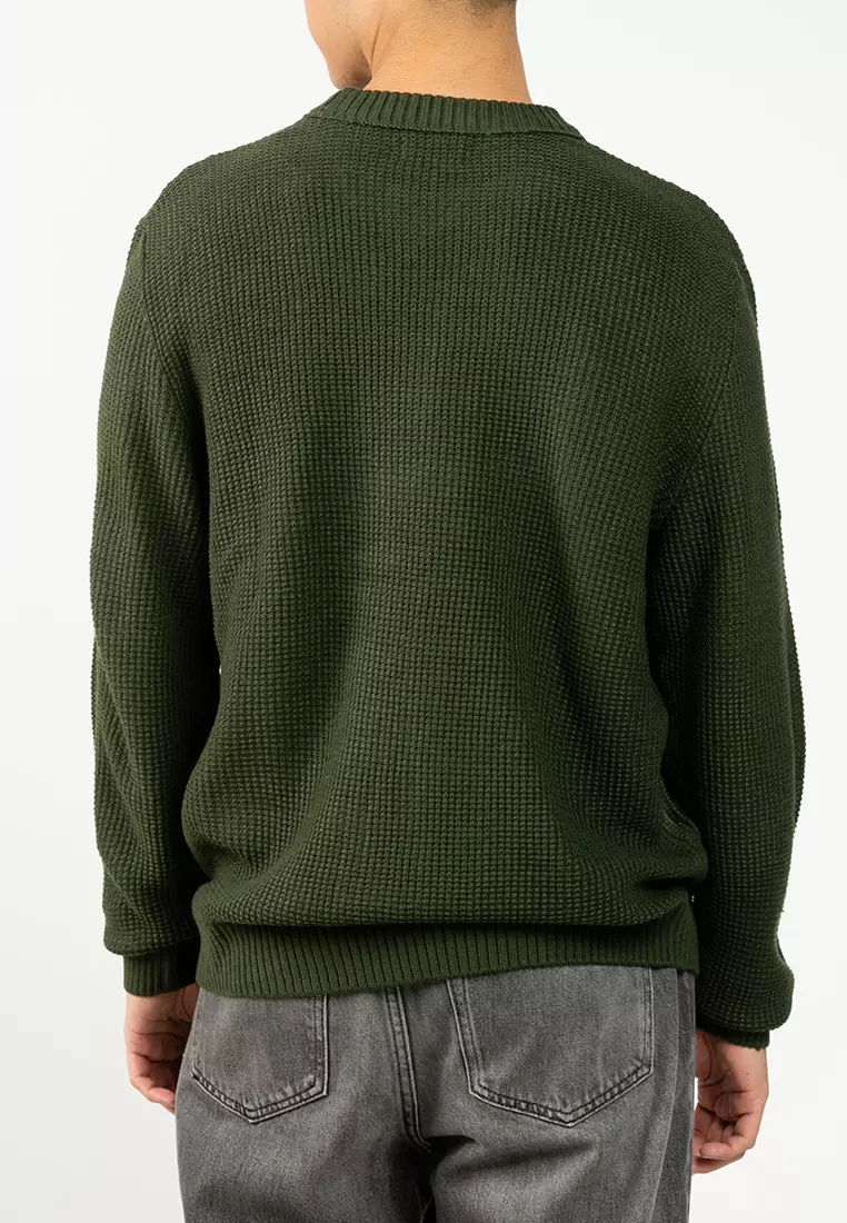 Knit Crew Neck Sweatshirt