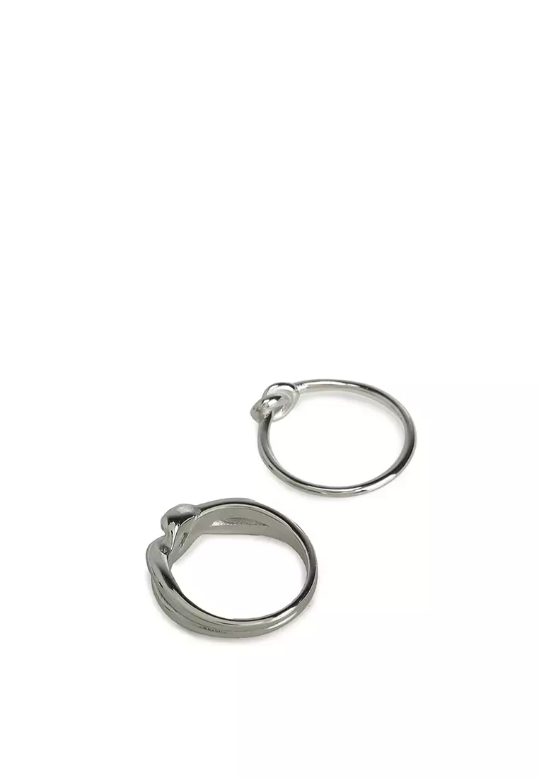 Twisties Stainless Steel Ring Set