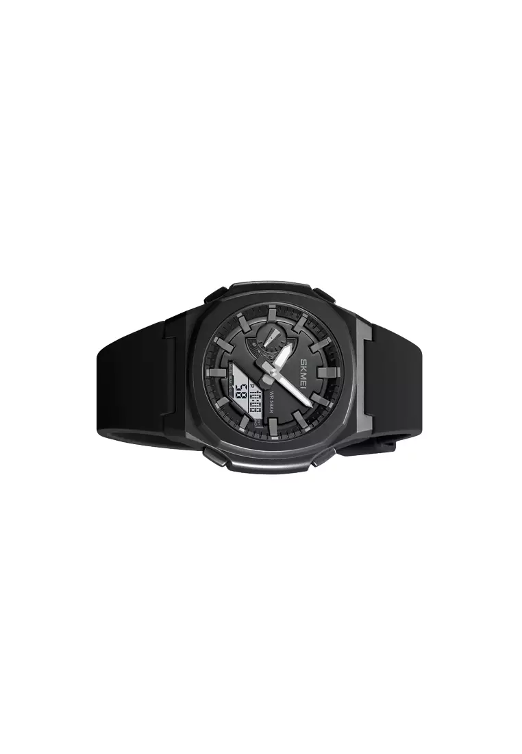 Jam Tangan Digital Analog Pria Black/Gray ORIGINAL