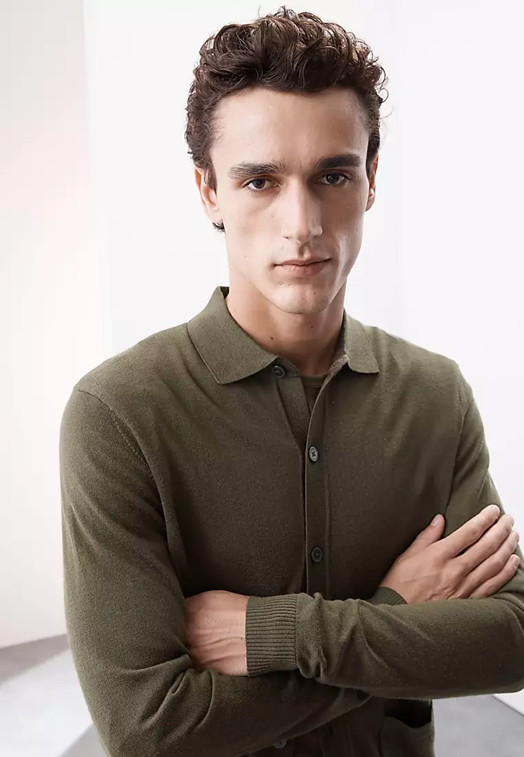 Pure Extra Fine Merino Wool Knitted Jacket