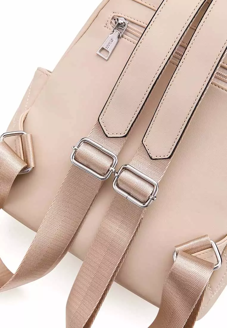 GYKACO NOYA Beige - Tas Ransel Wanita - Fashion Backpack (IMPORT)