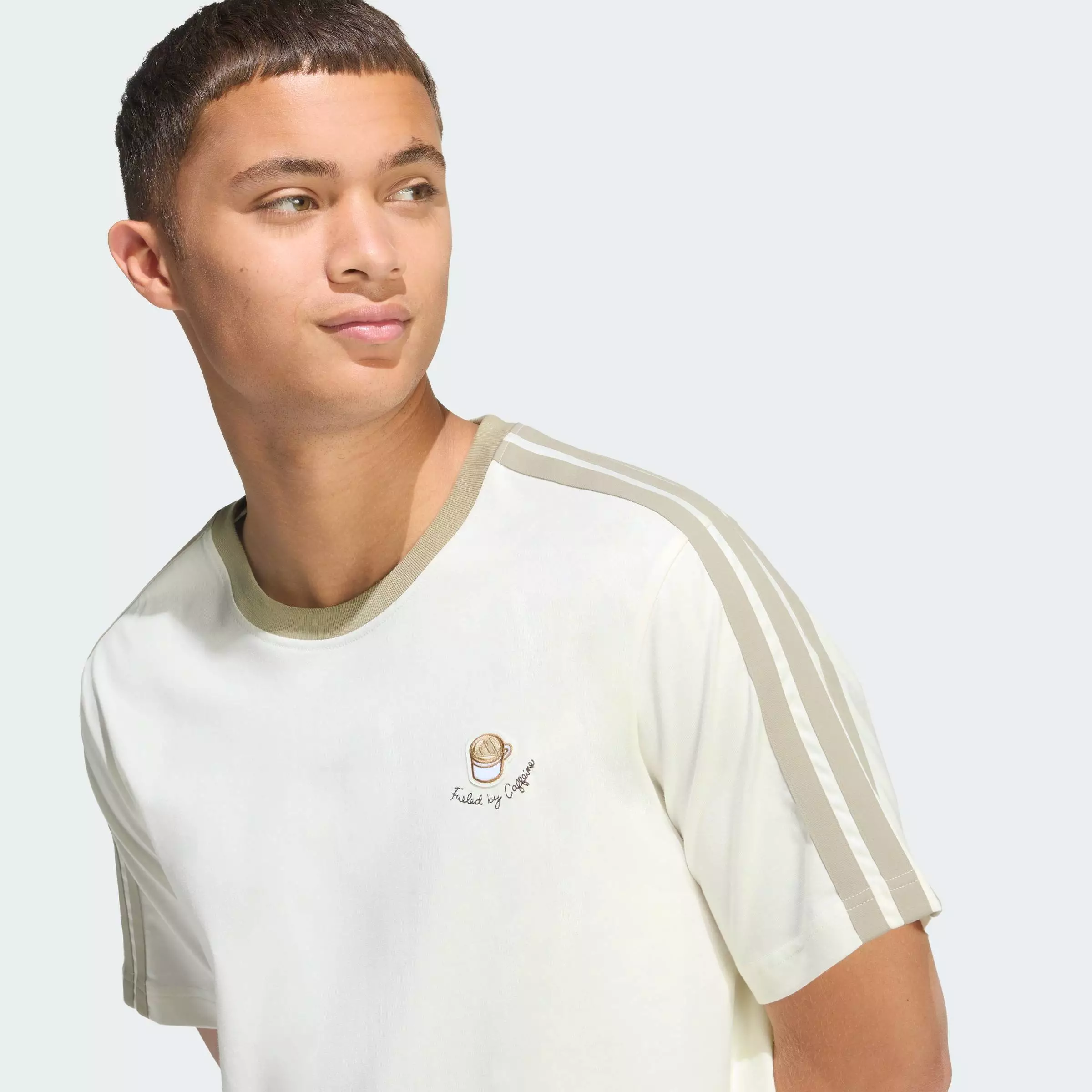 Lifestyle LUX COFFEE CAFE CUP GRAPHIC T-SHIRT Men White JZ5072