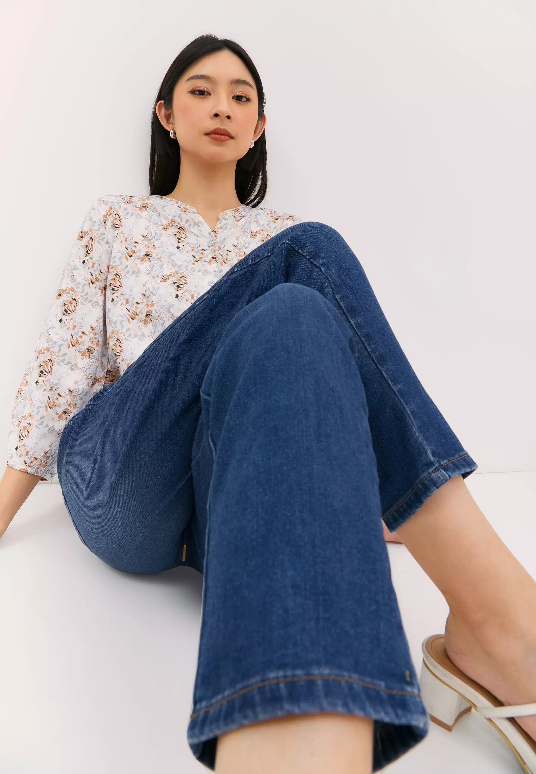 Stacey Drawstring Super Dark Blue Jeans (G.3194)