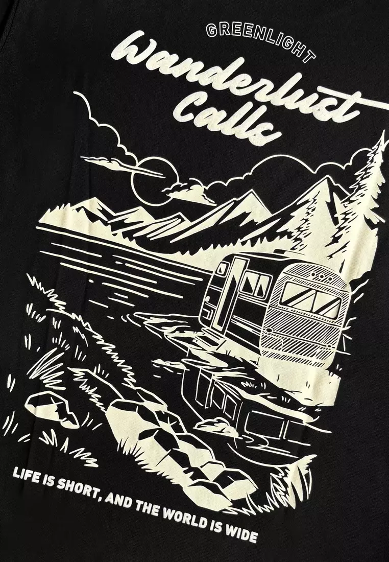 Greenlight Men's T-Shirt Short Sleeve Regular Fit Cotton Perspective C030225