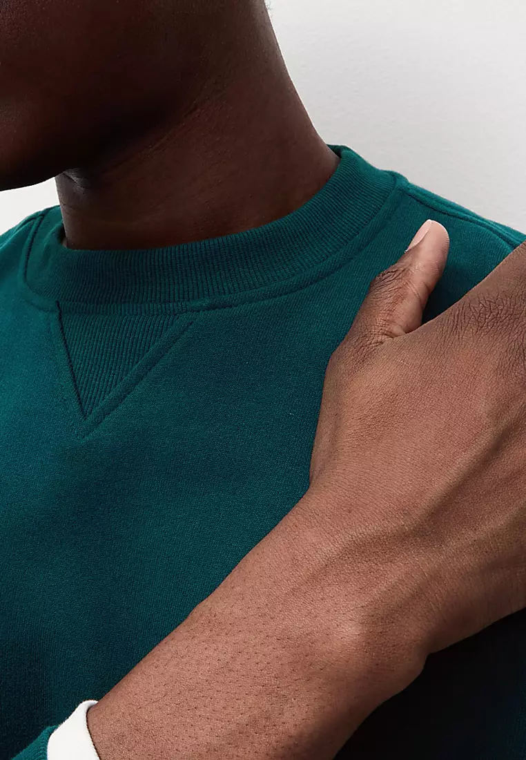 Pure Cotton Crew Neck Sweatshirt