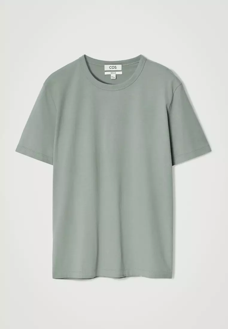 REGULAR BRUSHED-COTTON T-SHIRT