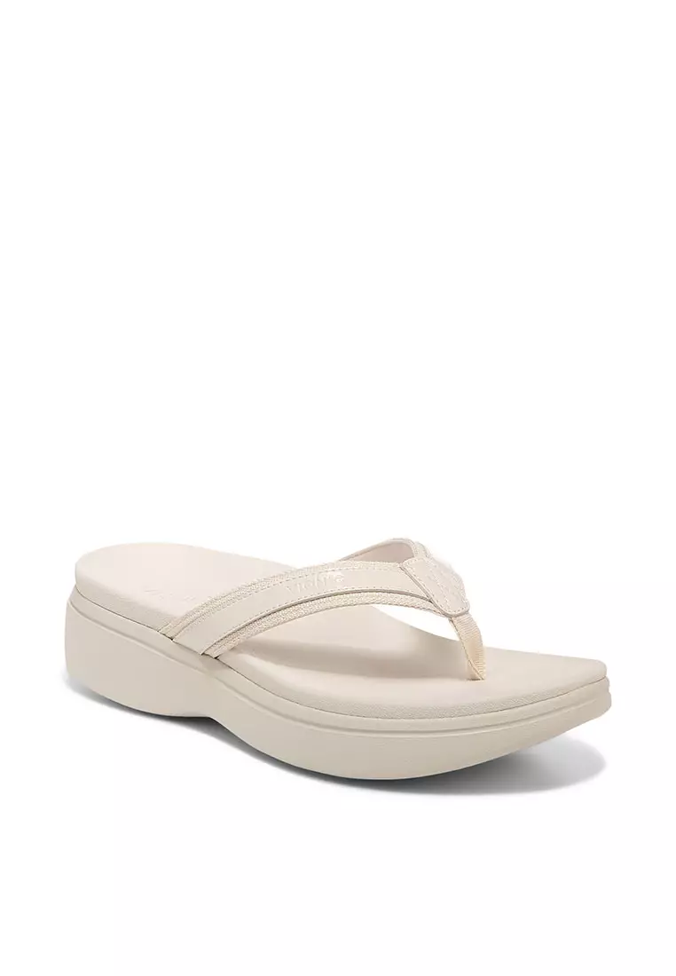 Vionic white sales wedge sandals