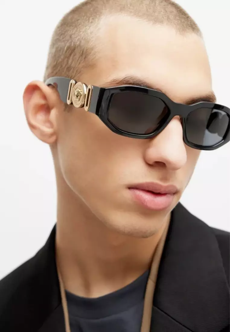 Buy Versace Black / Dark Grey Lenses (VE4361 GB1/87-53) 2026