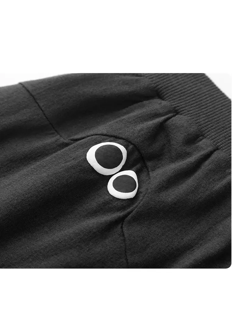 男小童休闲针织裤立体装饰长裤