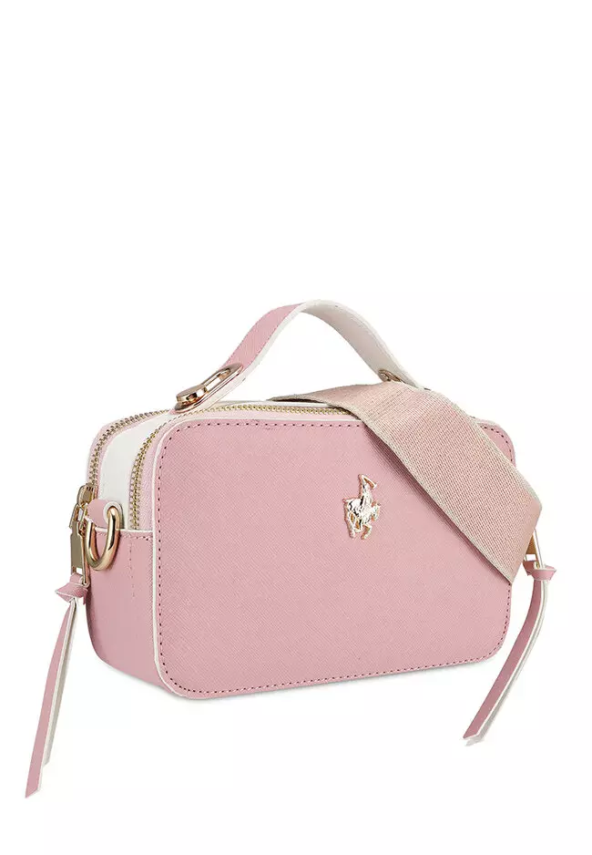 Women's Shoulder Bag / Sling Bag / Crossbody Bag (Tas Bahu / Tas Selempang Wanita) - Merah Jambu