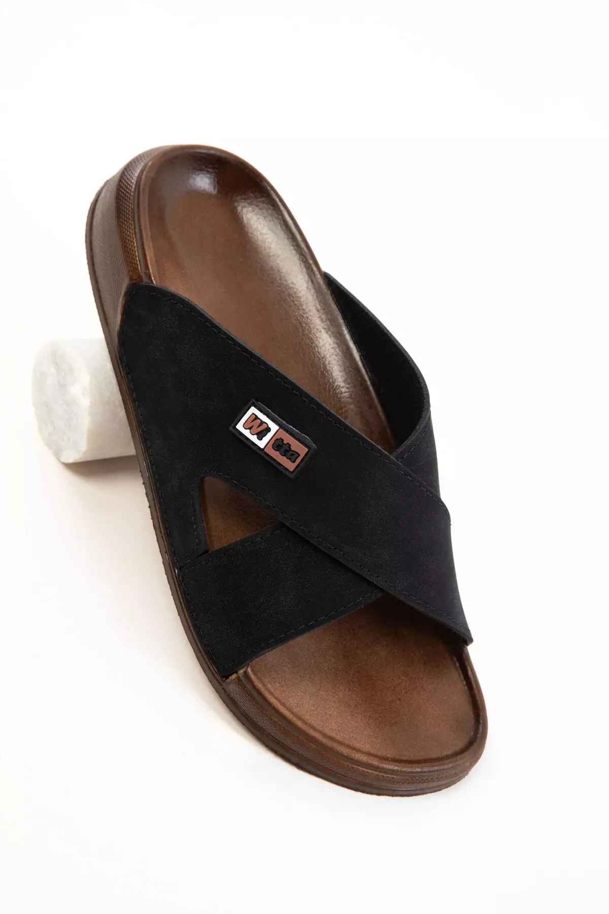 Black Men's Slippers 20706
