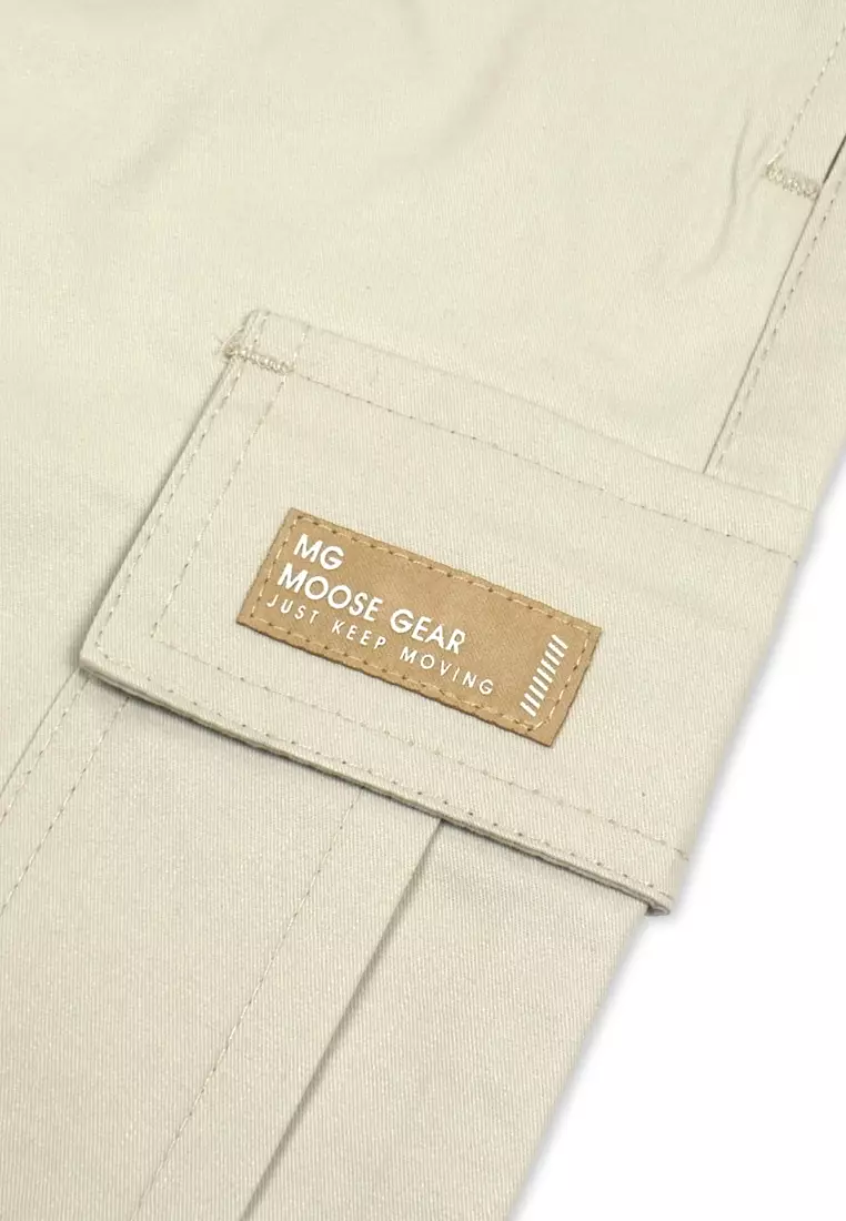 Boys Twill Cargo Jogger Pants 