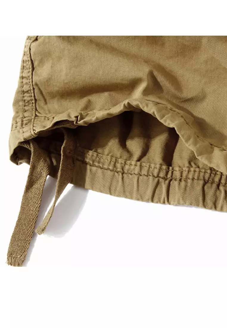 Loose Cotton Cargo Shorts AKK5820