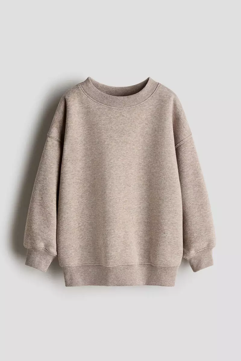 Oversized brushed-inside sweatshirt