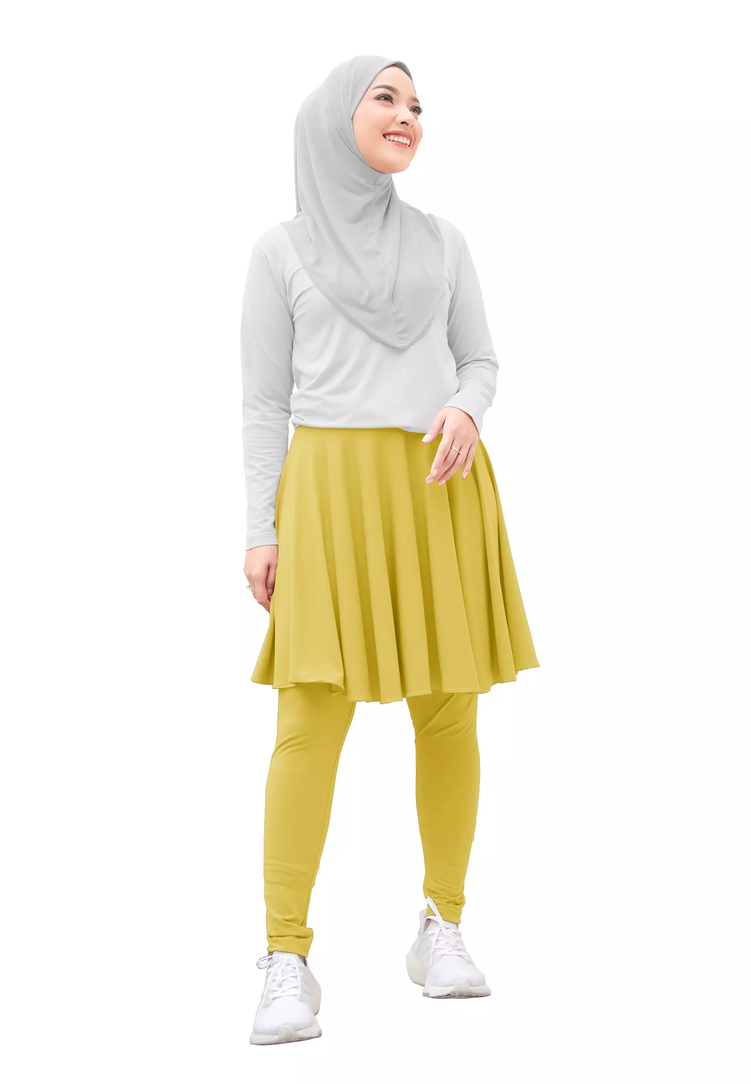 Zelena - Chahra Leggings Skirt | Celana Olahraga Legging Rok Wanita - XL