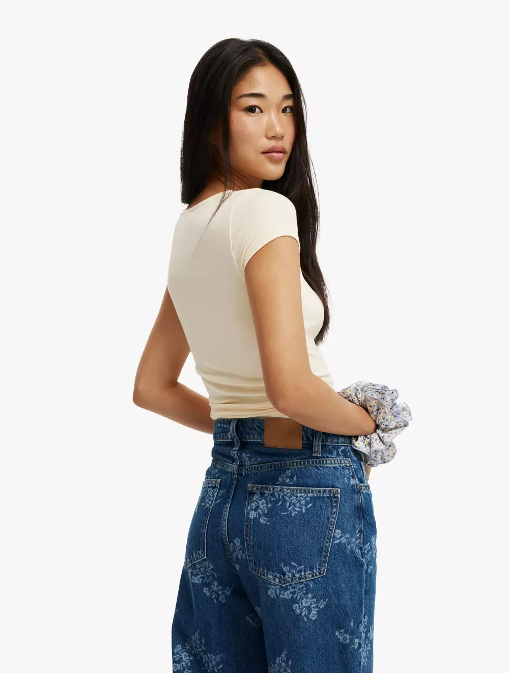 Cotton On - S/S TOPS - Sunday Boat Neck Short Sleeve Top - LEMON ICING