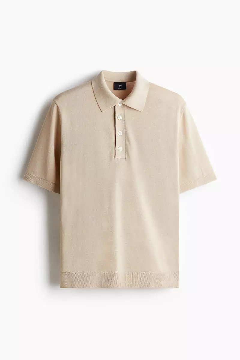 Regular Fit Fine-knit polo shirt