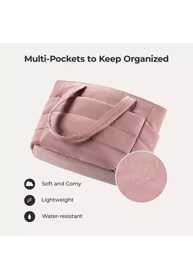 Bagsmart Zora Puffy Tote 20L (Dark Pink)