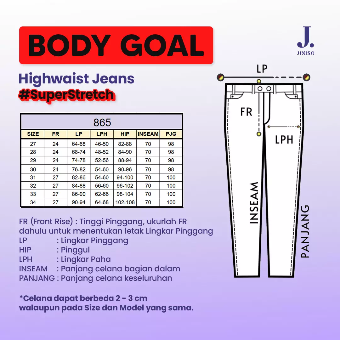 Highwaist Jeans 865 BODY GOAL