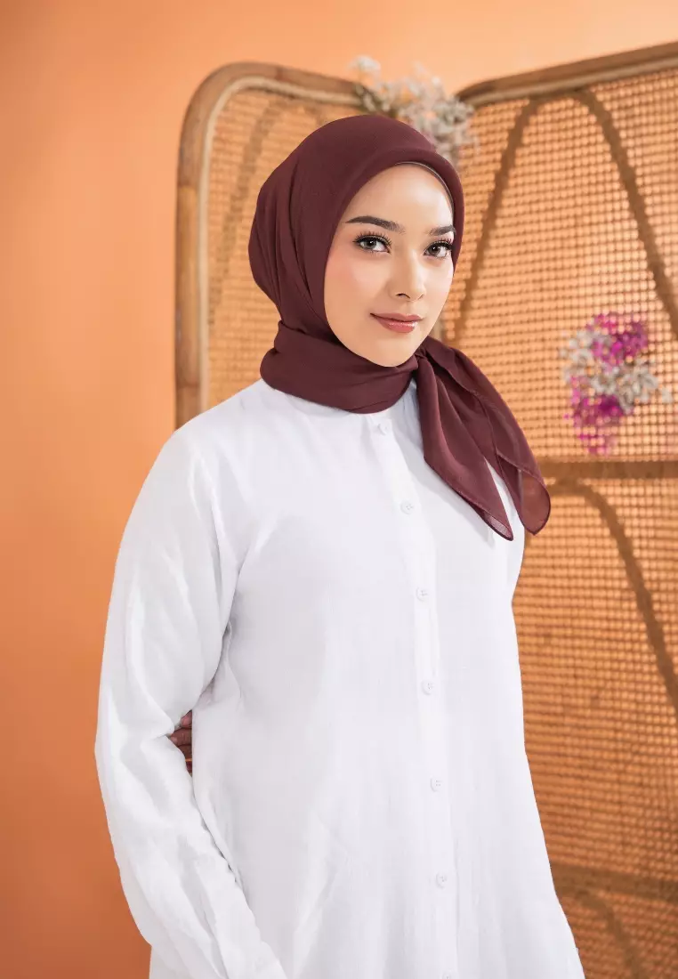 ZM Zaskia Mecca - Sana Coffe Hijab Kerudung Segi Empat