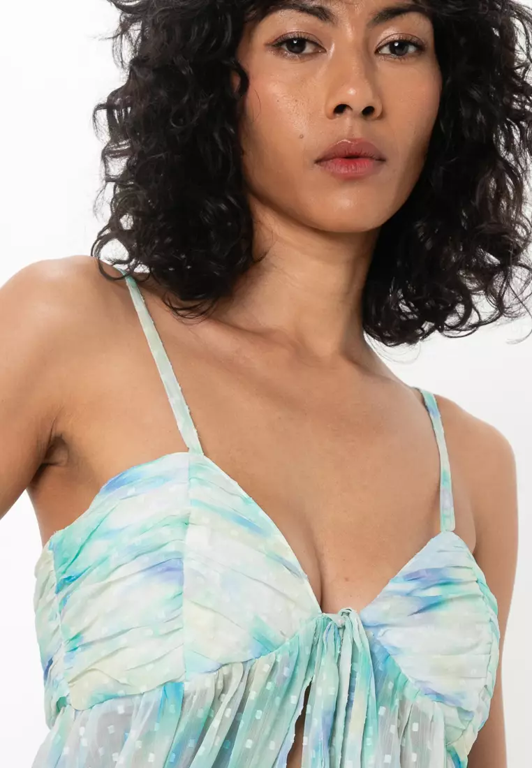 Babydoll Dobby Cami Top