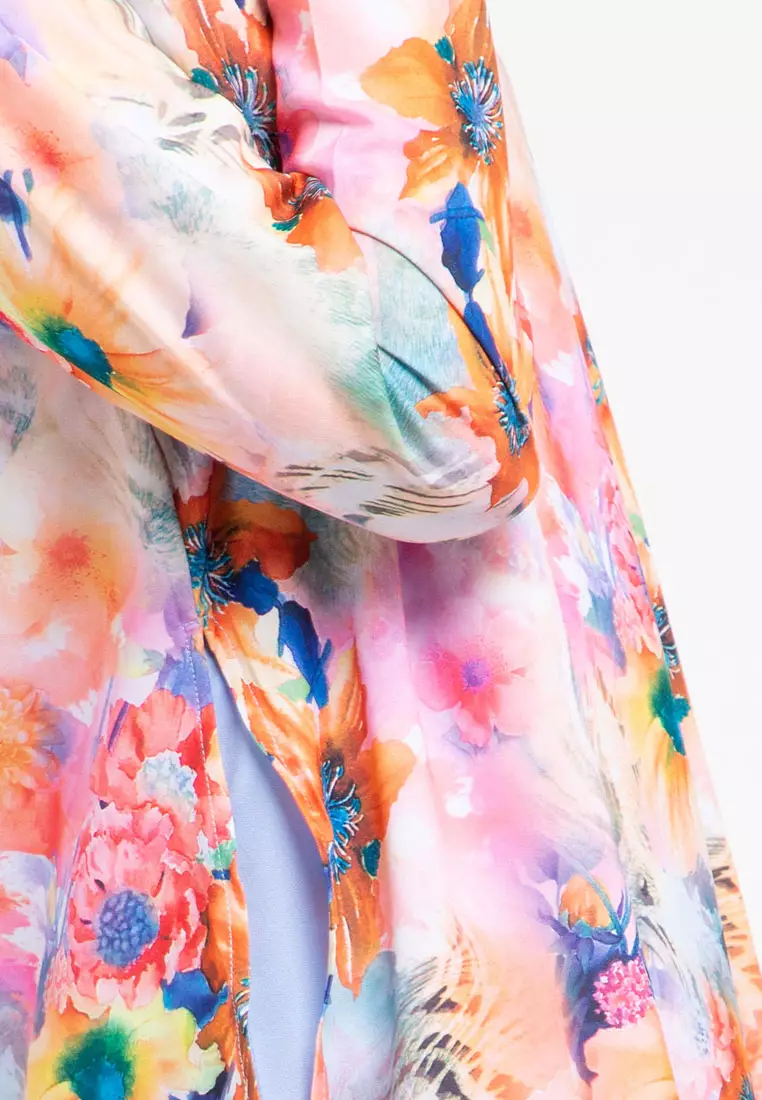 Alba Maxi Dress In Blue Print