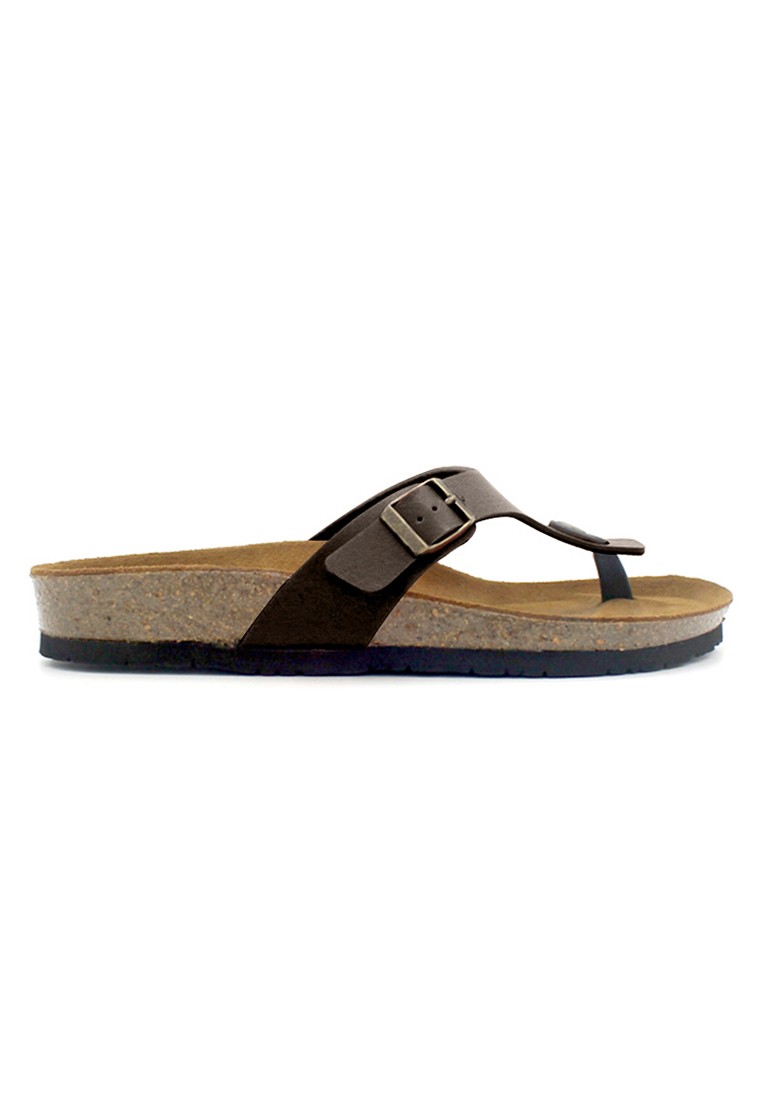 Prague - Dark Brown Leather Sandals & Flip Flops