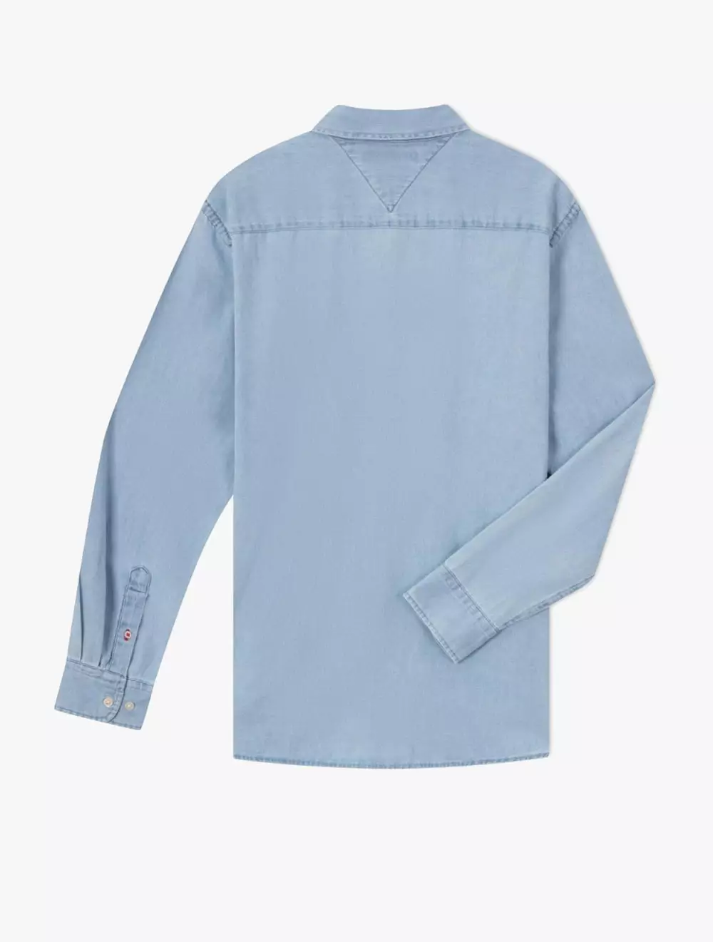 TOMMY HILFIGER - LIGHT DENIM LONG-SLEEVED SHIRT - Light Wash - blue