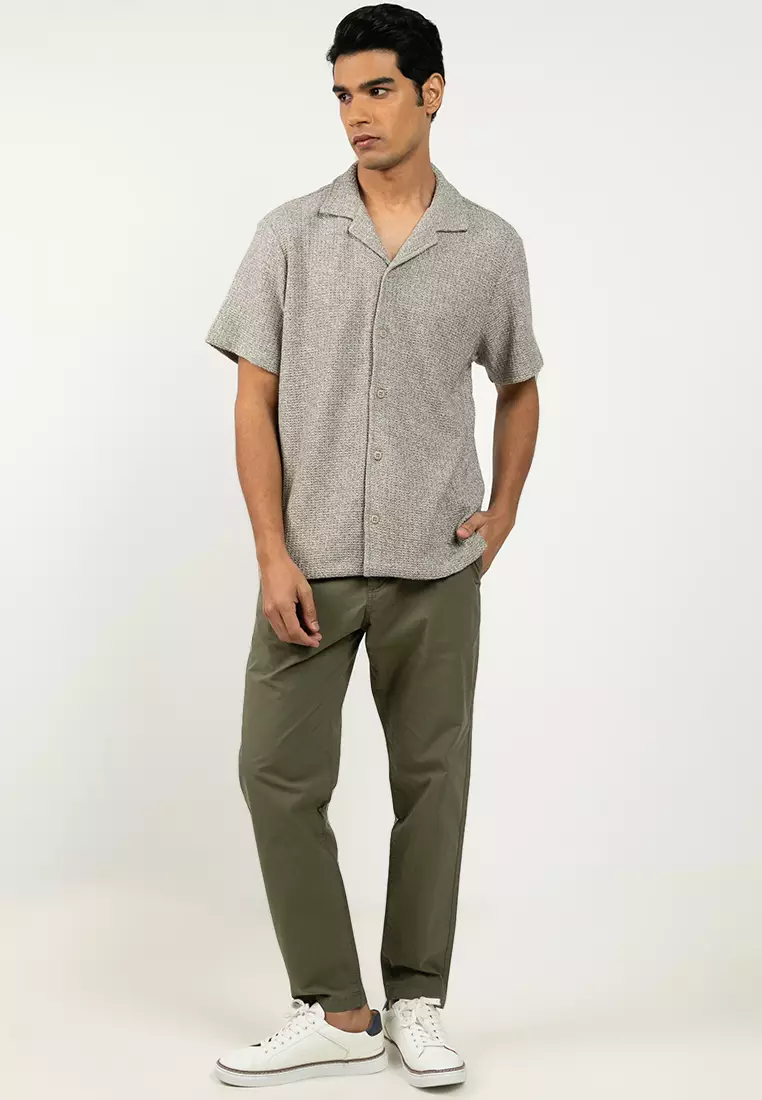 Chino-Tapered Pants - BOSS Orange