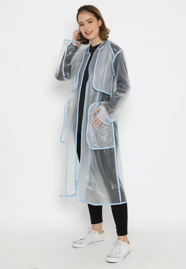 Quinnsha Rain Coat Blue