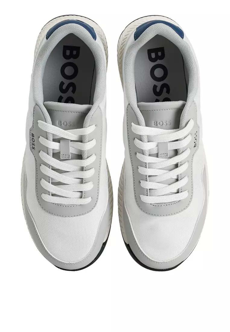Textured Low Top Trainers - BOSS Mainline