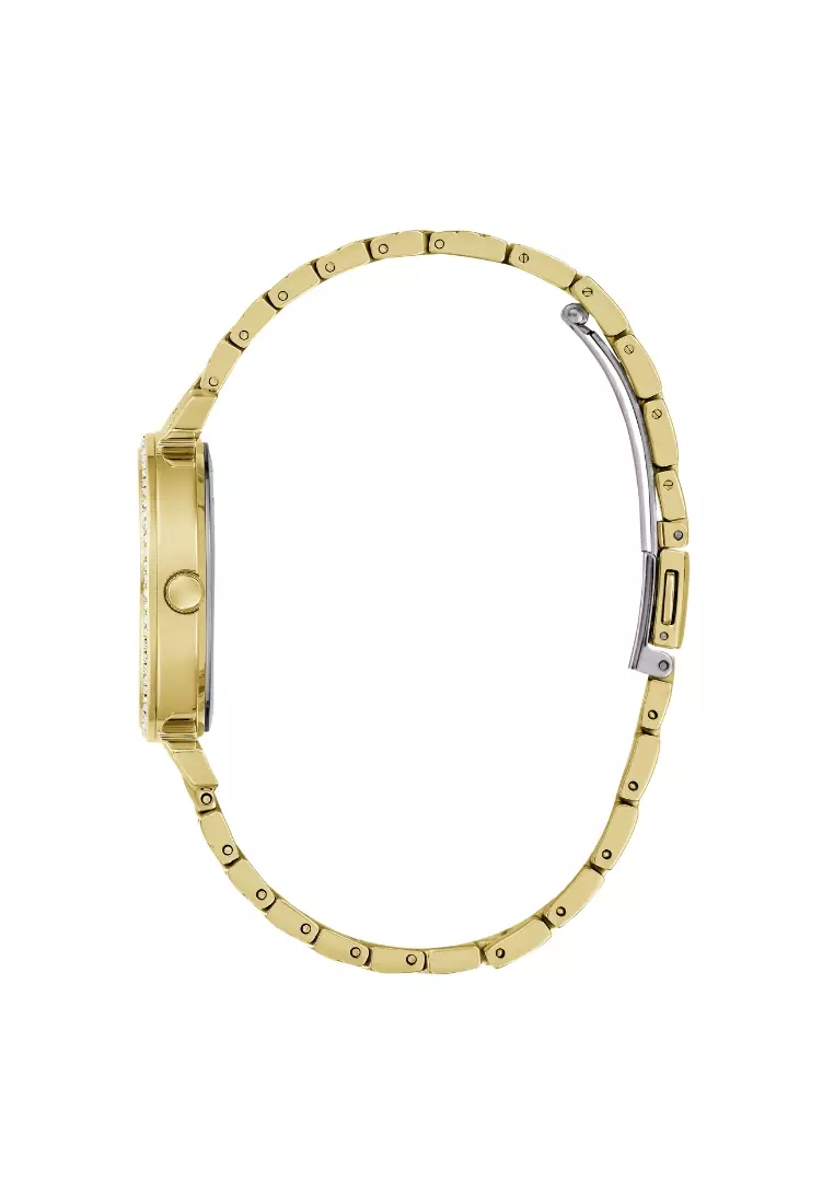Guess Jewelry Gold Stainless Steel Analog Quartz Watch For Women GW0763L2