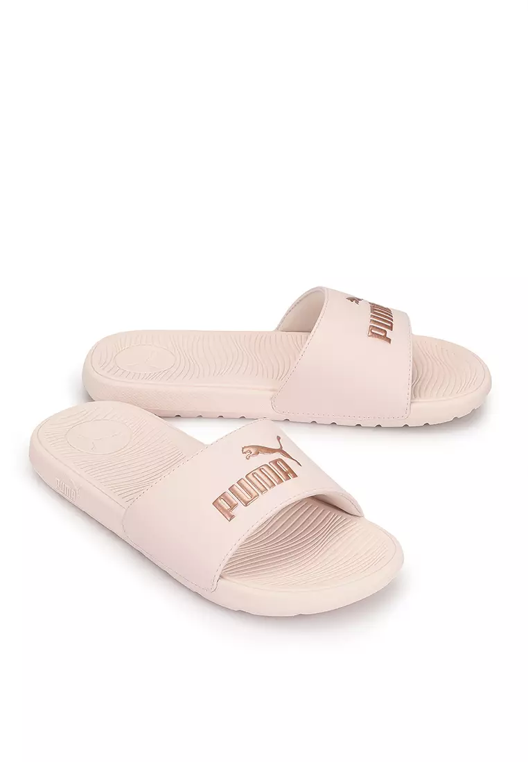 Pink hot sale puma slides