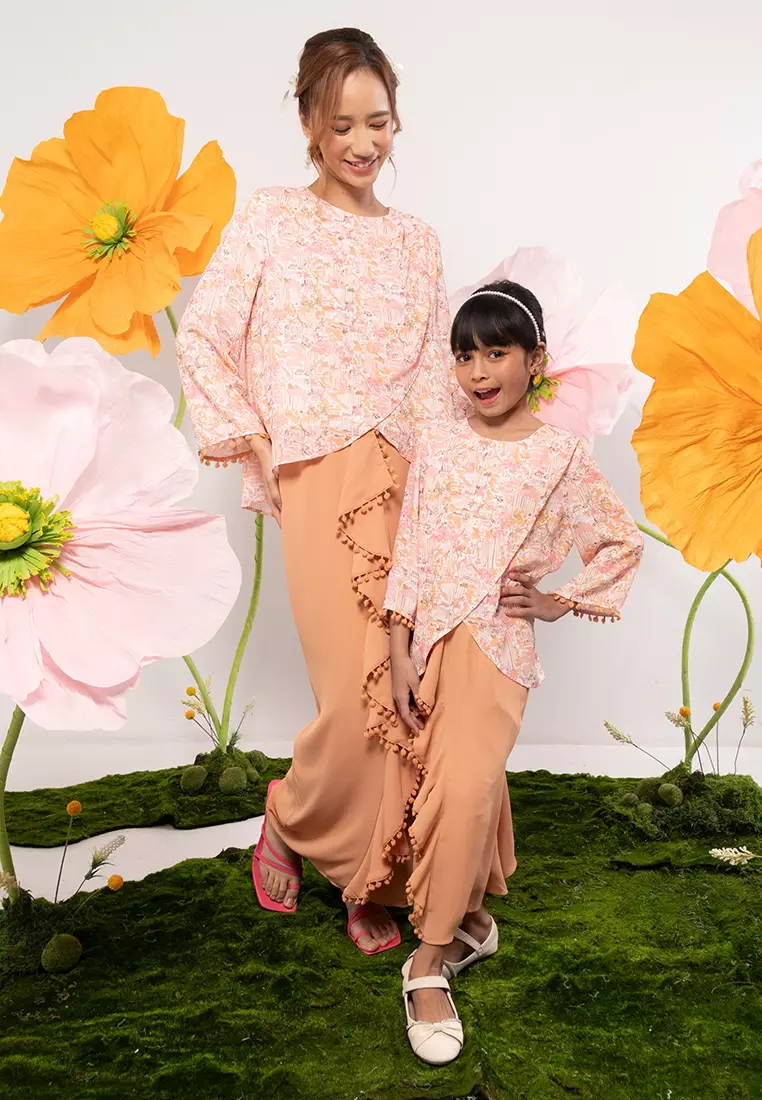 GRS RECYCLED POLYESTER KURUNG DRAPE SET